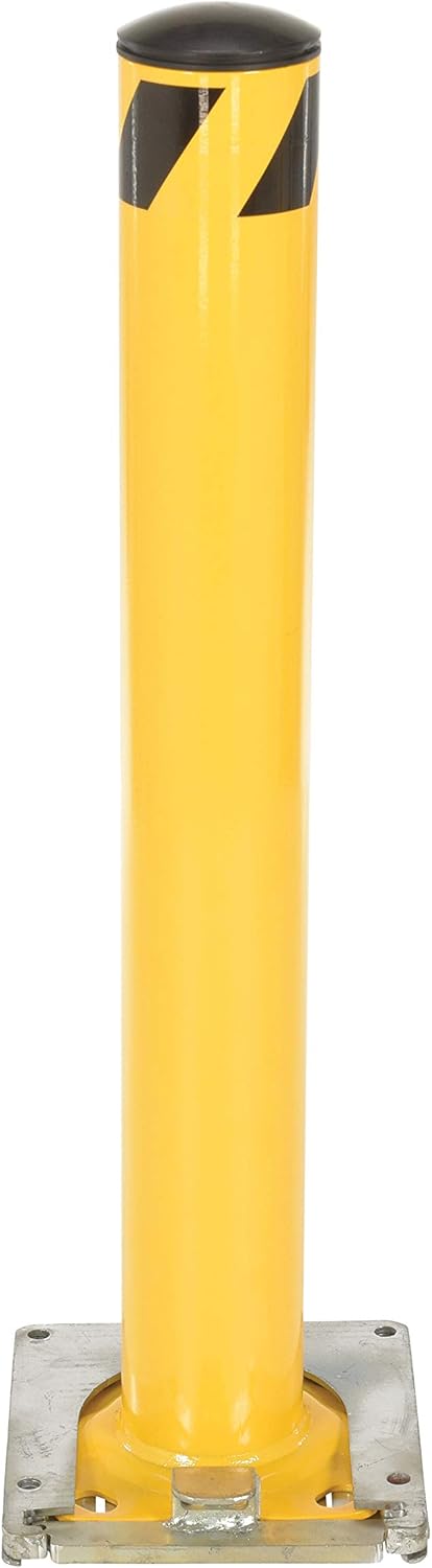 Safety Pipe Bollard Removable Surface Mounted Steel BOL-RF-36-4.5 36 in. x 4-1/2 in. Yellow