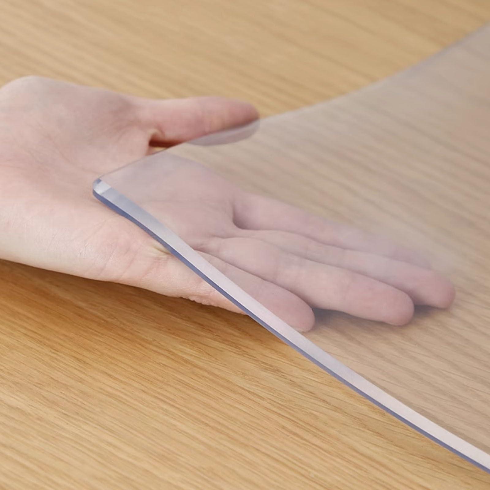 1.5mm Clear Desk Cover Protector PVC Desk Pad Slip Resistant Table Mat 70x120cm 110x200cm 130x210cm Easy Clean Office Writing Desk Pad Soft and Durable (Color : Thick 1.5mm/0.06", Size : 30x40cm)