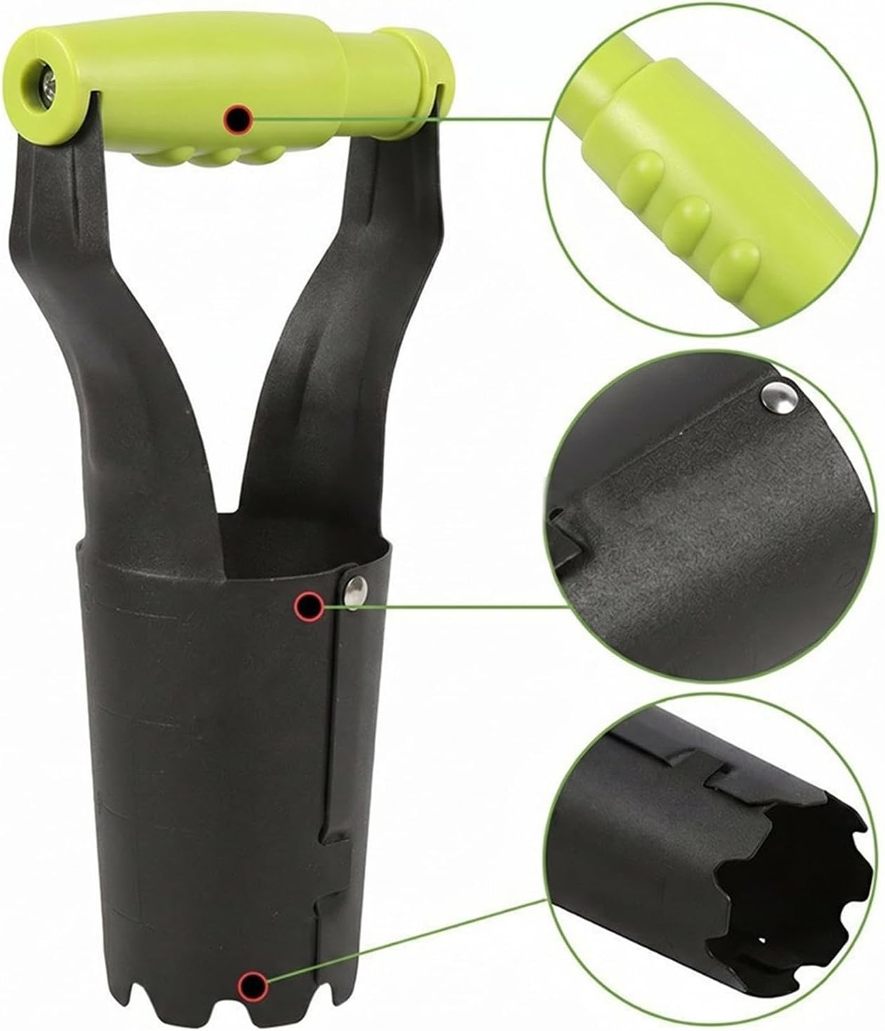 ortable Digging Tool, Easy Transplanting Puncher Device, 9 Inch Soil Planter with Effortless Build, Spring Loaded Metal Transplanter, Garden Tool with Ergonomic, Seeding Tools for Gardening
