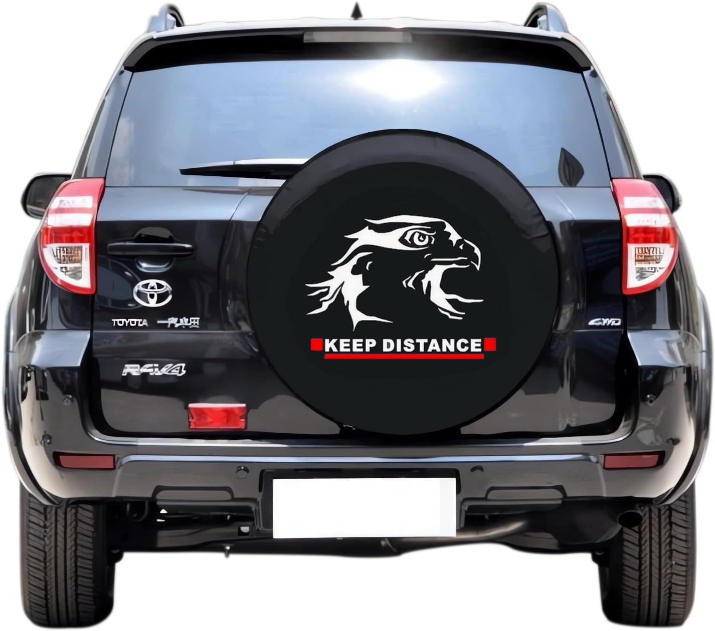 for Toyota RAV4, Honda CR-V, Ford, Buick, Chevrolet, GMC, Jeep Cars & SUVs Spare Tire Cover, Spare Wheel Cover Protector, Bald Eagle (M: 225/65R17, 235/55R18, 235/65R17)
