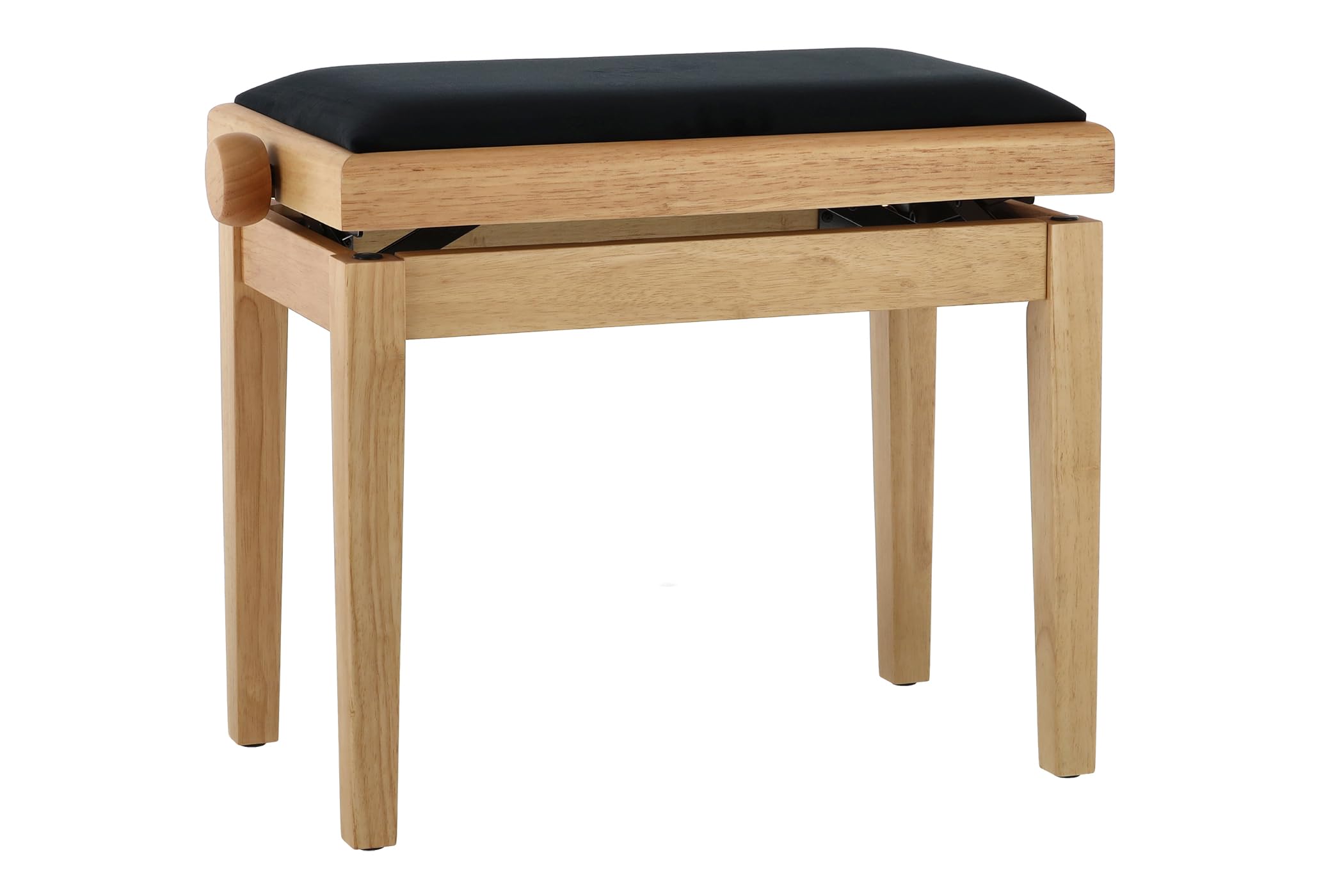 GEWA Piano Bench Deluxe, Solid Wood, Height Adjustable, Matte Oak
