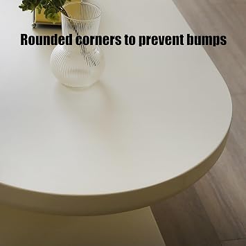 Solid Wood modern coffee tables for living room tables, Rectangular With rounded edges Table Living Room, coffee table with storage, Farmhouse Easy Assembly