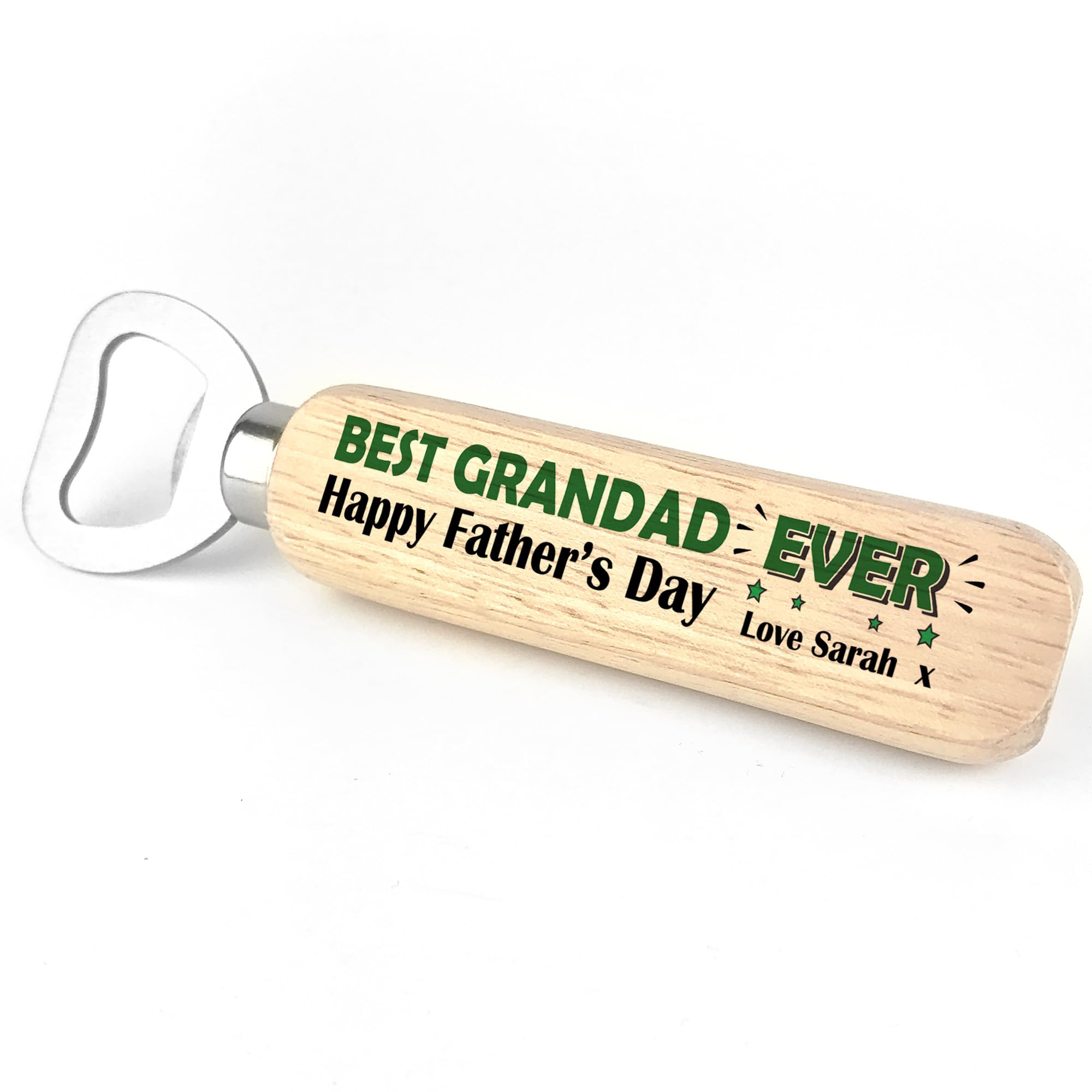 Red Ocean Personalised Gifts for Grandad Grandfather Dad Him Men Fathers Day Bottle Opener Gift