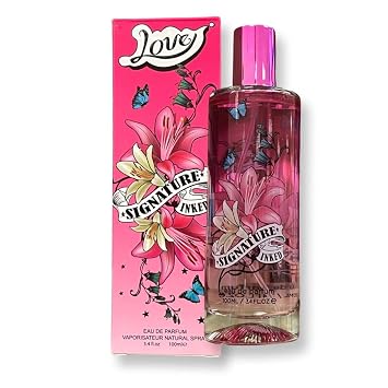 LOVE SIGNATURE INKED - Eau de Parfum for Women - Notes of Mango, Grapefruit, and Wild Strawberry - 3.4 Fl Oz