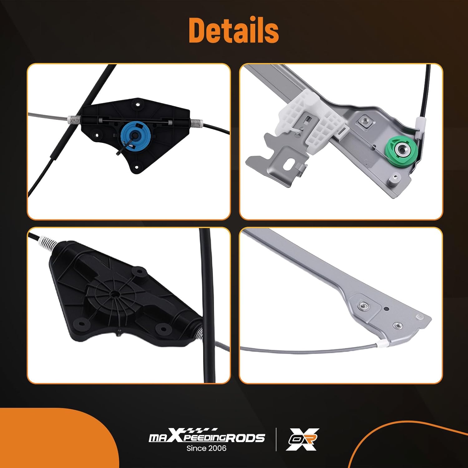 maXpeedingrods Power Window Regulator Front Driver Left Side for Nissan Maxima 2009-2014 Sedan 752458 807219DH0A 807219DH1A 807219N00A