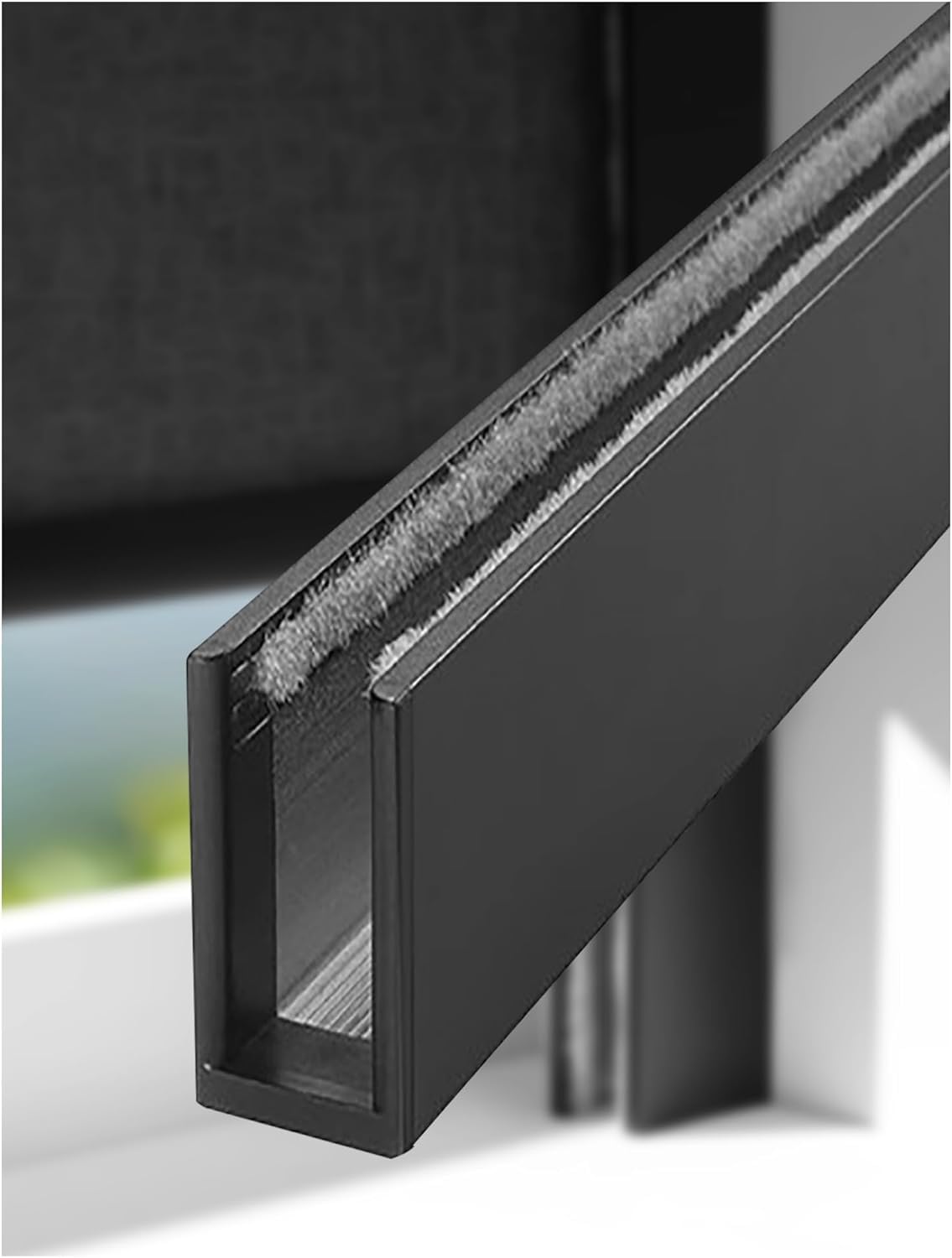 JvFbjLF Non-standard Roller Blind Valance, Pack Of 1, Blackout Curtains For The Bedroom(Schwarz,40cm/15.7'')