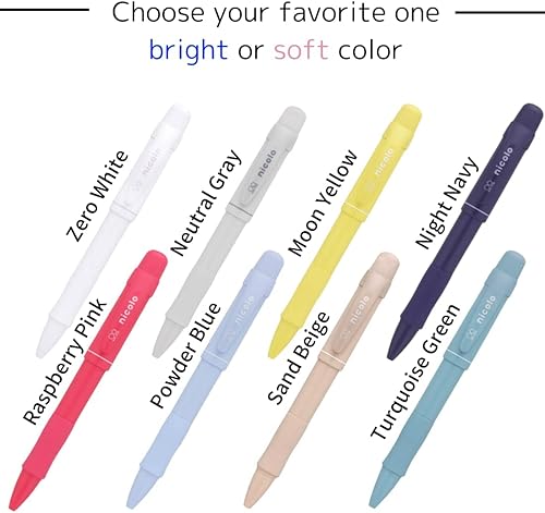 Miniatura 7 de SUN-STAR Lápiz mecánico 2 en 1, 0.020 in y 0.012 in con borrador, bolígrafo de escritura para suministros de oficina, color amarillo luna