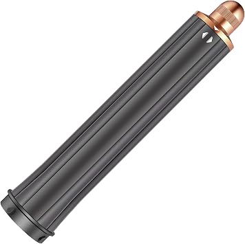 30mm/1.2" Hair Long Barrel Attachment for Dyson Airwrap HS01/05/08, Adjustable Bidirectional Auto-Wrap Curling, for Bouncy Curls or Waves, Gold
