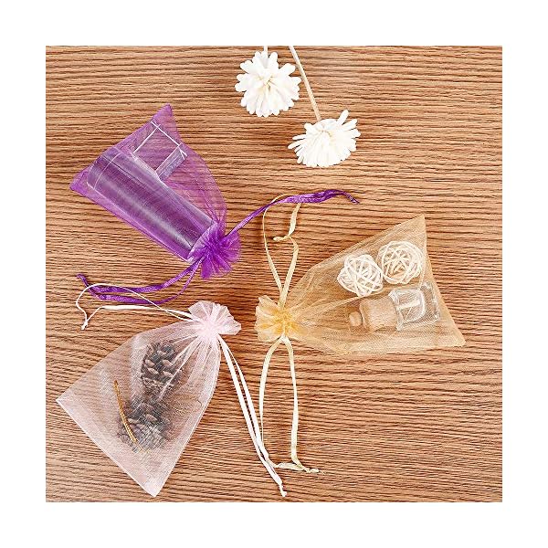Organza-Beutel, 10,2 x 15,2 cm, Kordelzug, Schmuckbeutel, für Hochzeit, Party, Weihnachten, Geschenktüten (10,2 x 15,2… – Bild 7