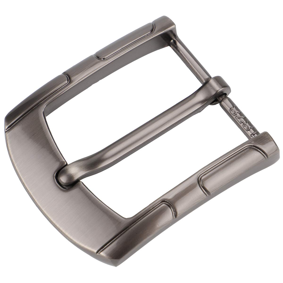 McFanBe 1.5 Inches (38-40 mm) Belt Buckle Single Prong Square Replacement Buckle for Men Women Belt (Grey01)