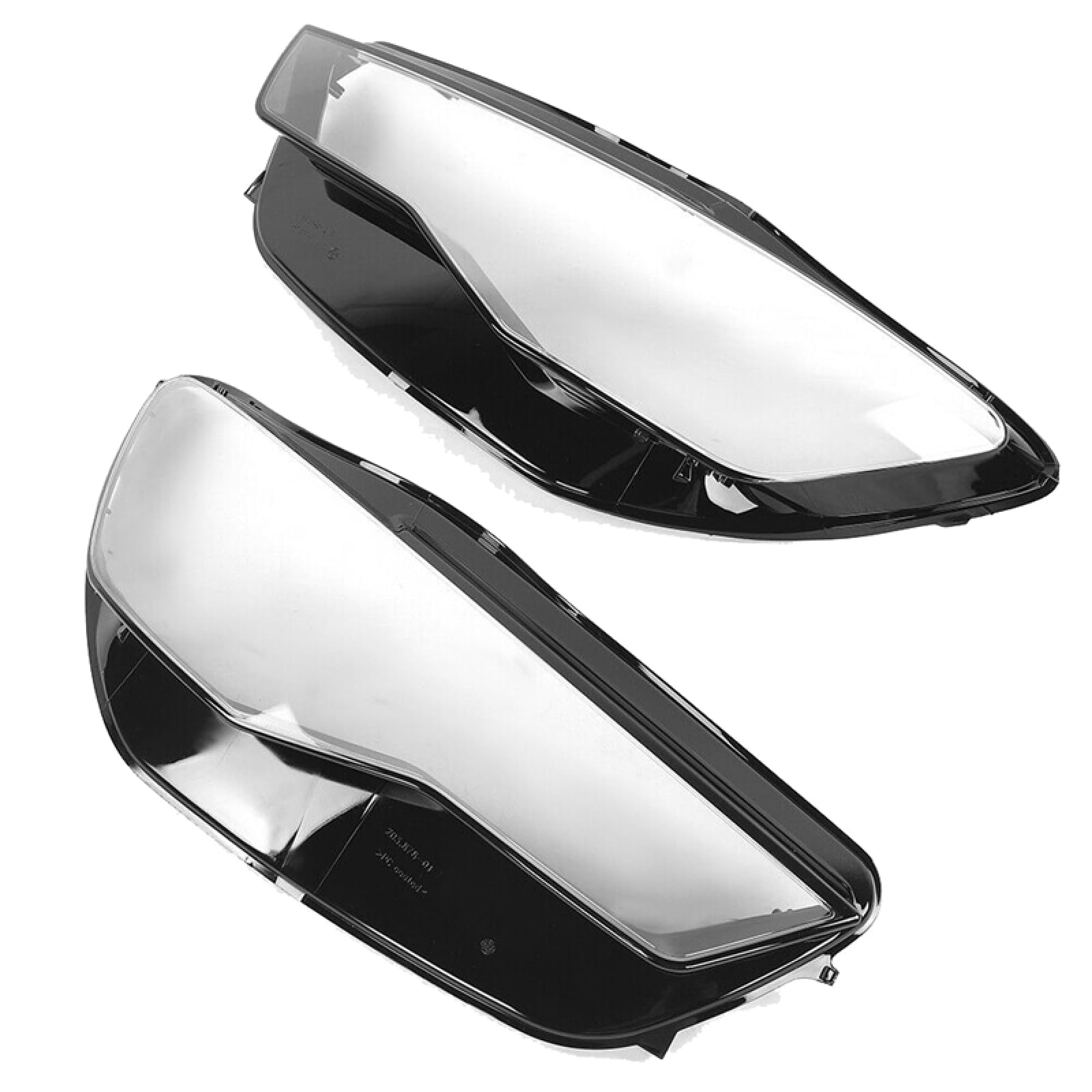 PAREKS Copri Faro Lente per Audi A6 A6L C7 2016-2018,Auto Faro Anteriore del Lente Borsette Guscio di Ricambio,C-Left And Right