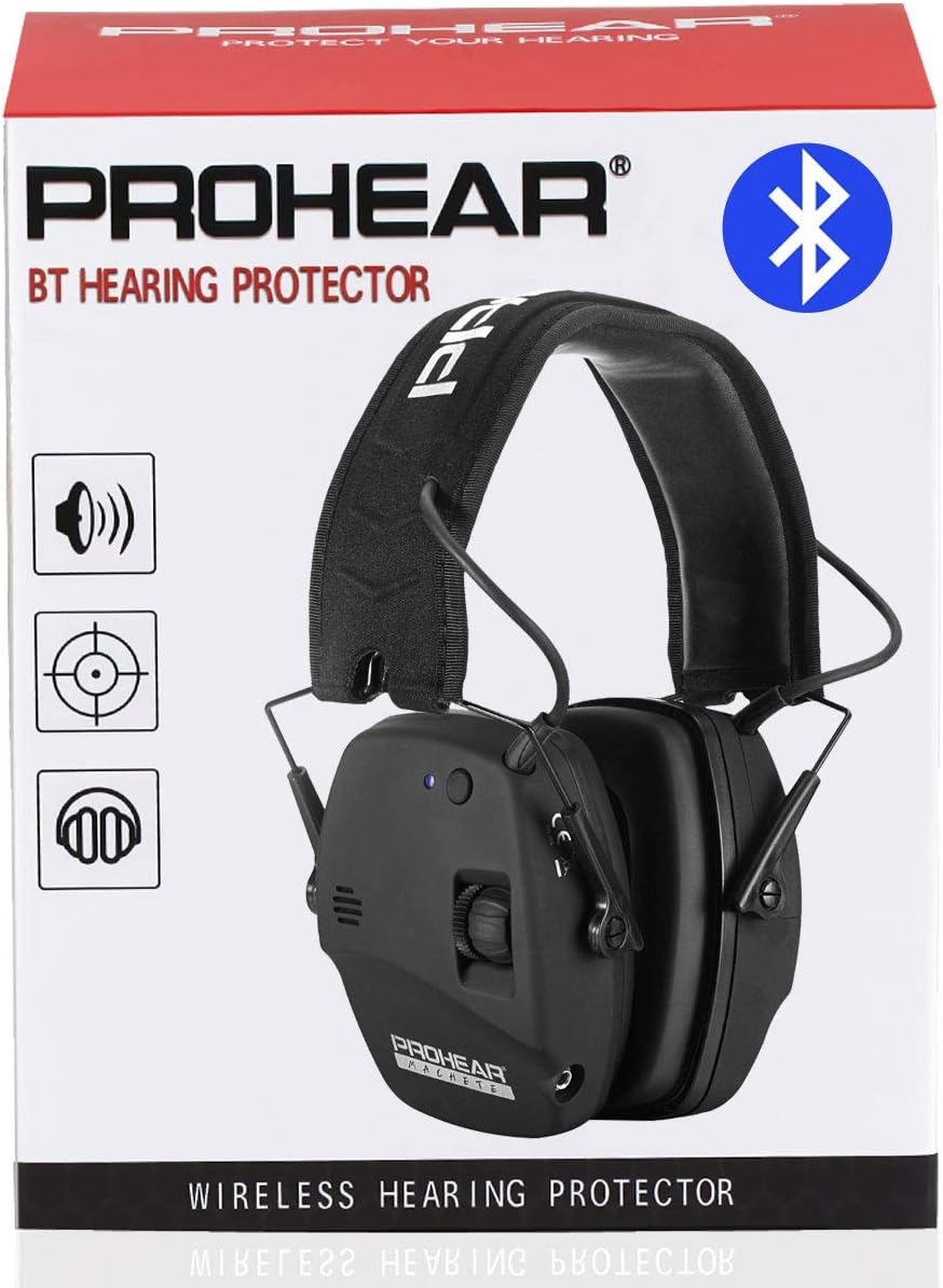 PROHEAR 030BT Electronic Safety Earmuffs for Shooting, Adult Ear