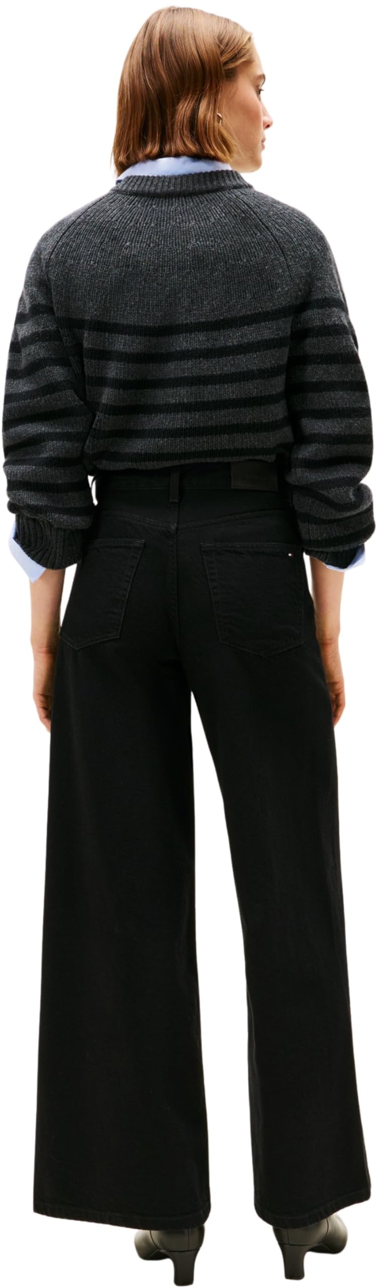 Tommy Hilfiger Damen Jeans Hose Black 70'S Wide Leg