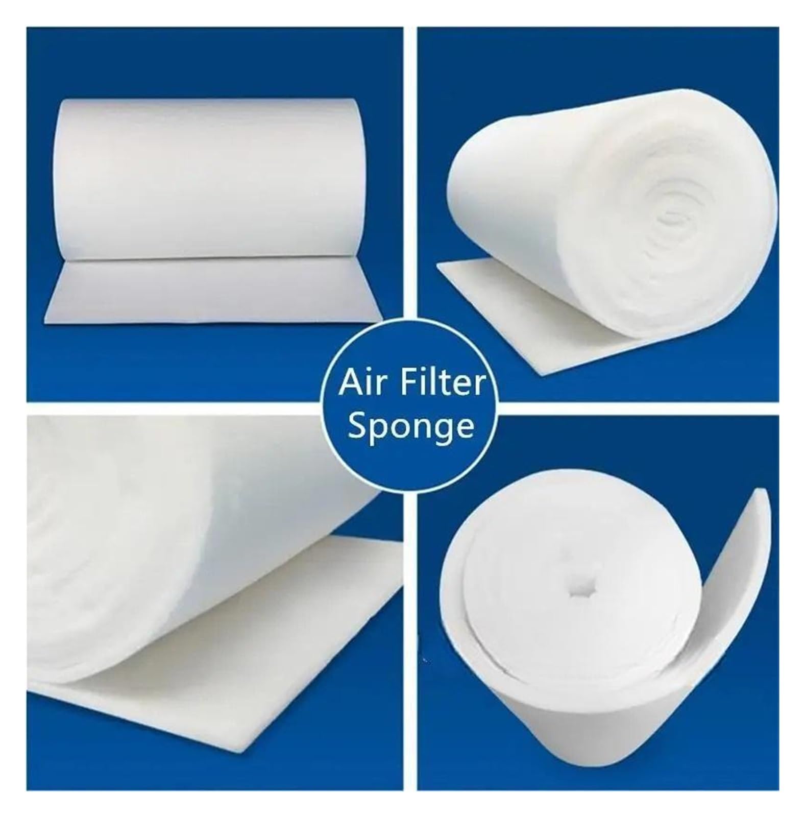 Filtro de aire acondicionado del compresor de aire de la esponja del filtro de la PU de la eficacia primaria G4(100cm x 100cm x 20mm)