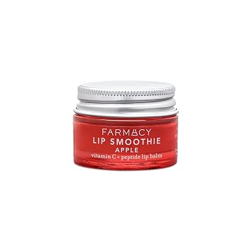 Farmacy Vitamin C + Peptide Hydrating Lip Balm - Lip Smoothie Moisturizing + Plumping Treatment - Smooths Lines with a High-Gloss Finish - Apple 10g