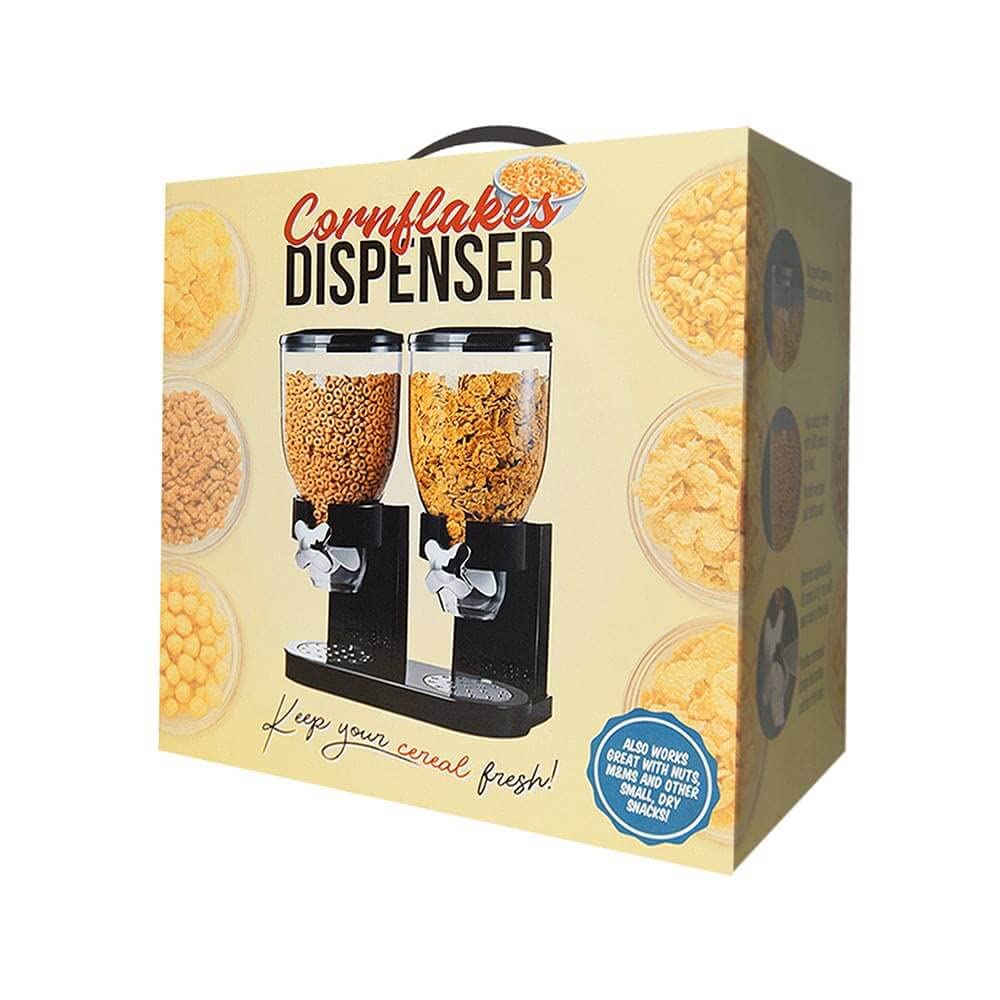 mikamax Cornflakes Dispenser – Cornflakes-Spender – Cornflakes – Haferflocken – Lebensmitteldispenser – Frühstückszubehör