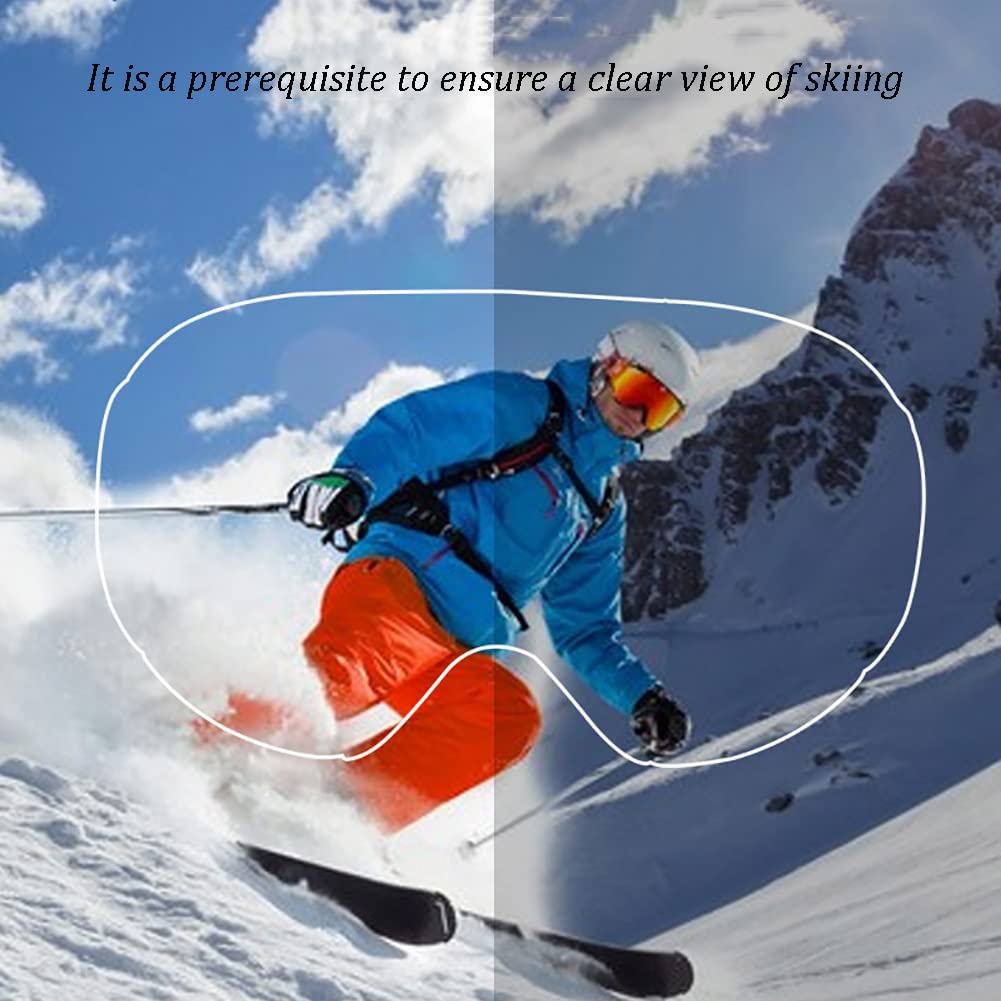 Lunettes de ski professionnelles, grandes lunettes de ski antibuée à double couche sphérique, lunettes de ski Cocamyopia pour enfants, adultes, hommes et femmes, double lentille antibuée antiult