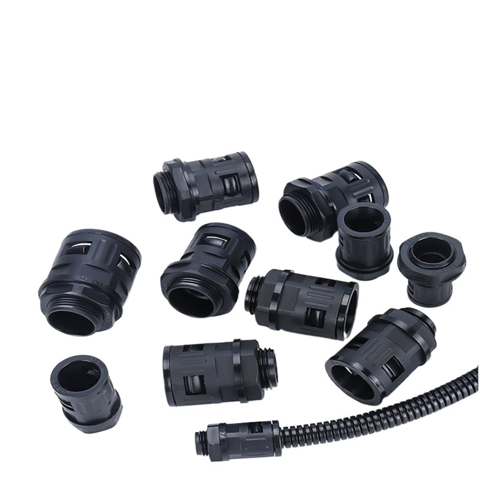 Connettore for giunto for tubo corrugato in nylon