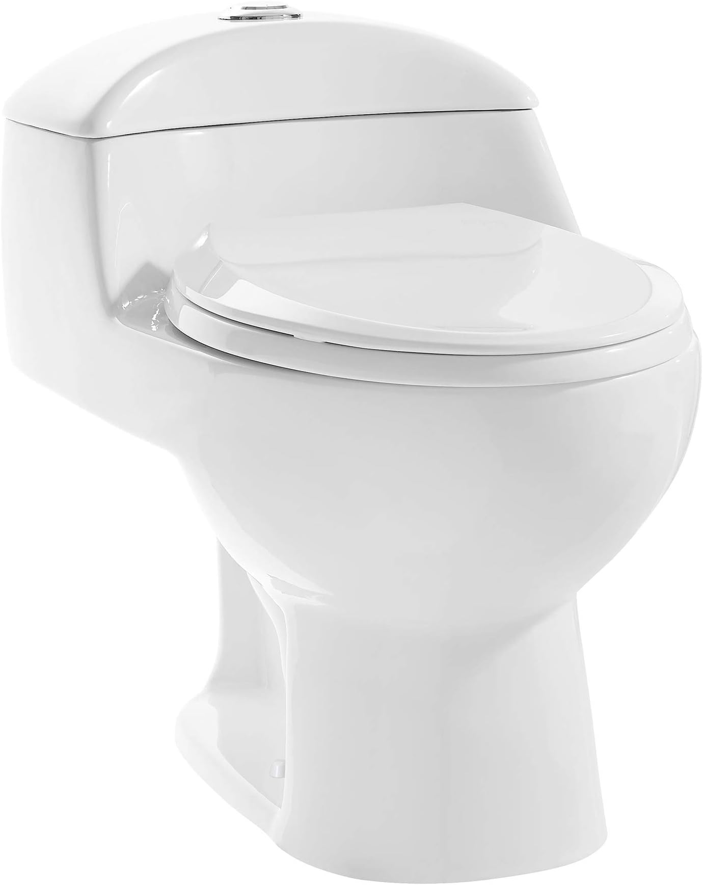 SM-1T803 Chateau Elongated Toilet Dual Flush 0.8/1.28 Gpf (Soft Closing Quick Release Seat Included)