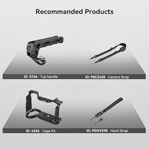 Miniatura 6 de SmallRig Placa base para Sony Alpha 6700, placa de montaje inferior incorporada de liberación rápida para Arca, compatible con cambio rápido entre