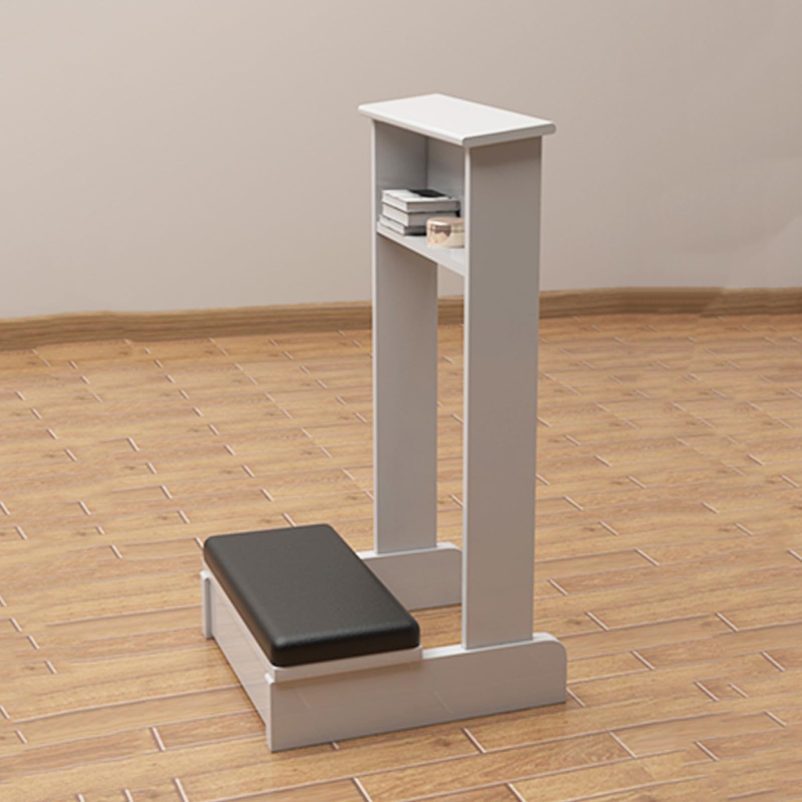 Silla de oración de madera para meditación y culto con banco ajustable de diseño elegante