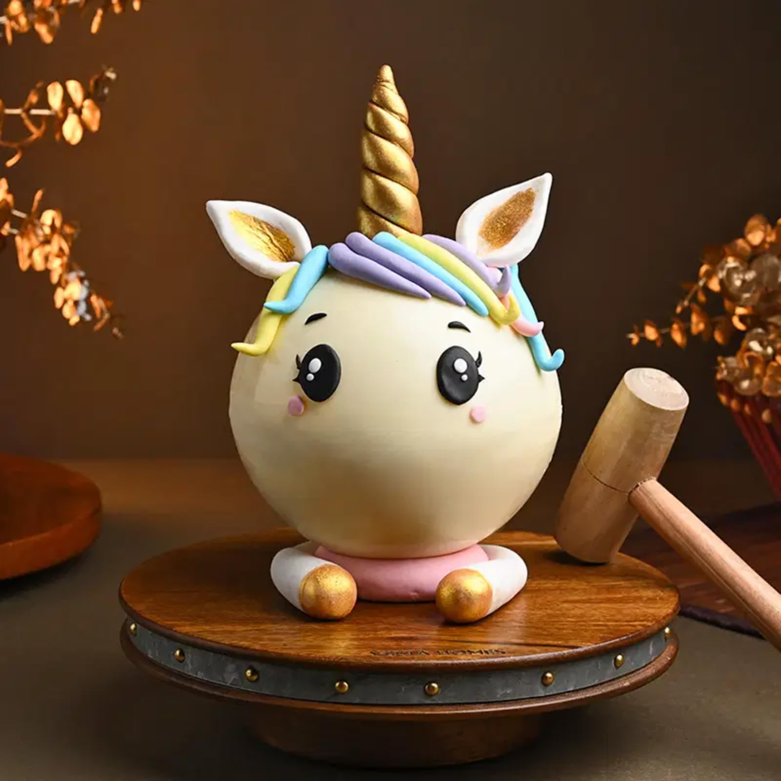 Bakingo 500g Delicious Silky Smooth Fresh Unicorn Pinata Butterscotch Cake For Birthday & Anniversary Cake, Valentine Day Cake, Mother's Day Cake, Father's Day Cake (Same Day Delivery)-image-28