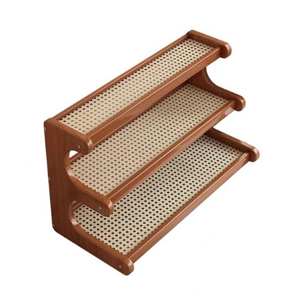 3-stöckiges Mehrzweck-Lagerregal aus Holz for den Büroschreibtisch, Vintage-Bücherregal, Regale for Vintage-Teetassen, stehendes Gewürzregal for die Arbeitsplatte, Küche, Büro, Wohnzimmer