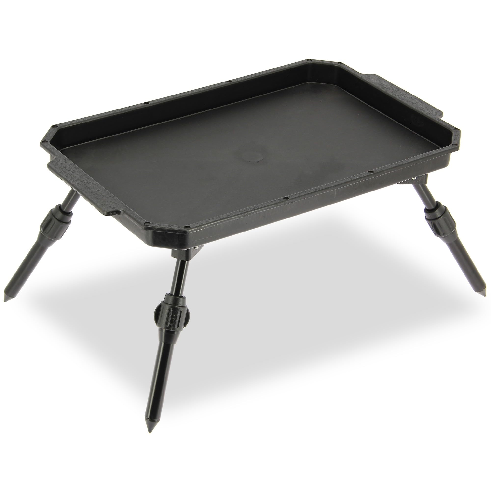DNA Leisure Mesa de cebo para pesca, patas ajustables, plástico duradero, ligero