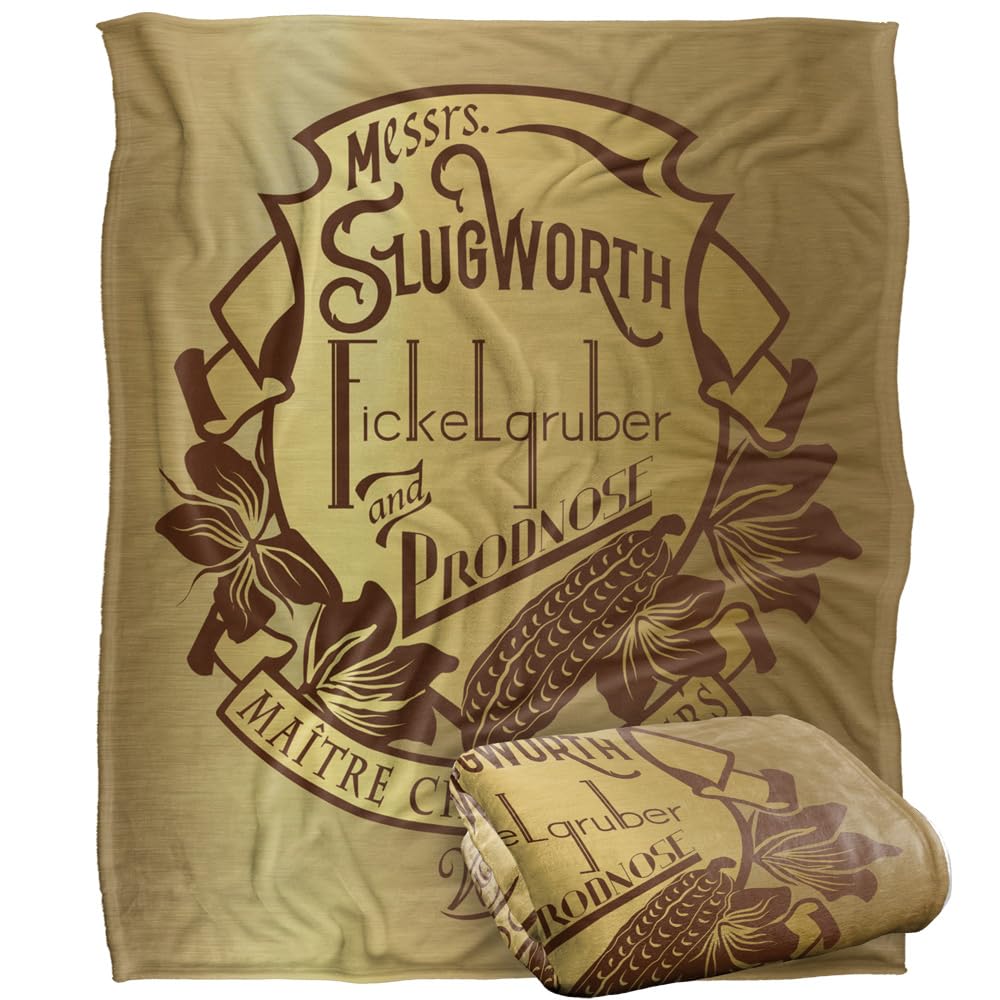 Wonka (2023) Blanket, 152 x 127 cm Slugworth Chocolatier Silky Touch Super Soft Throw Blanket