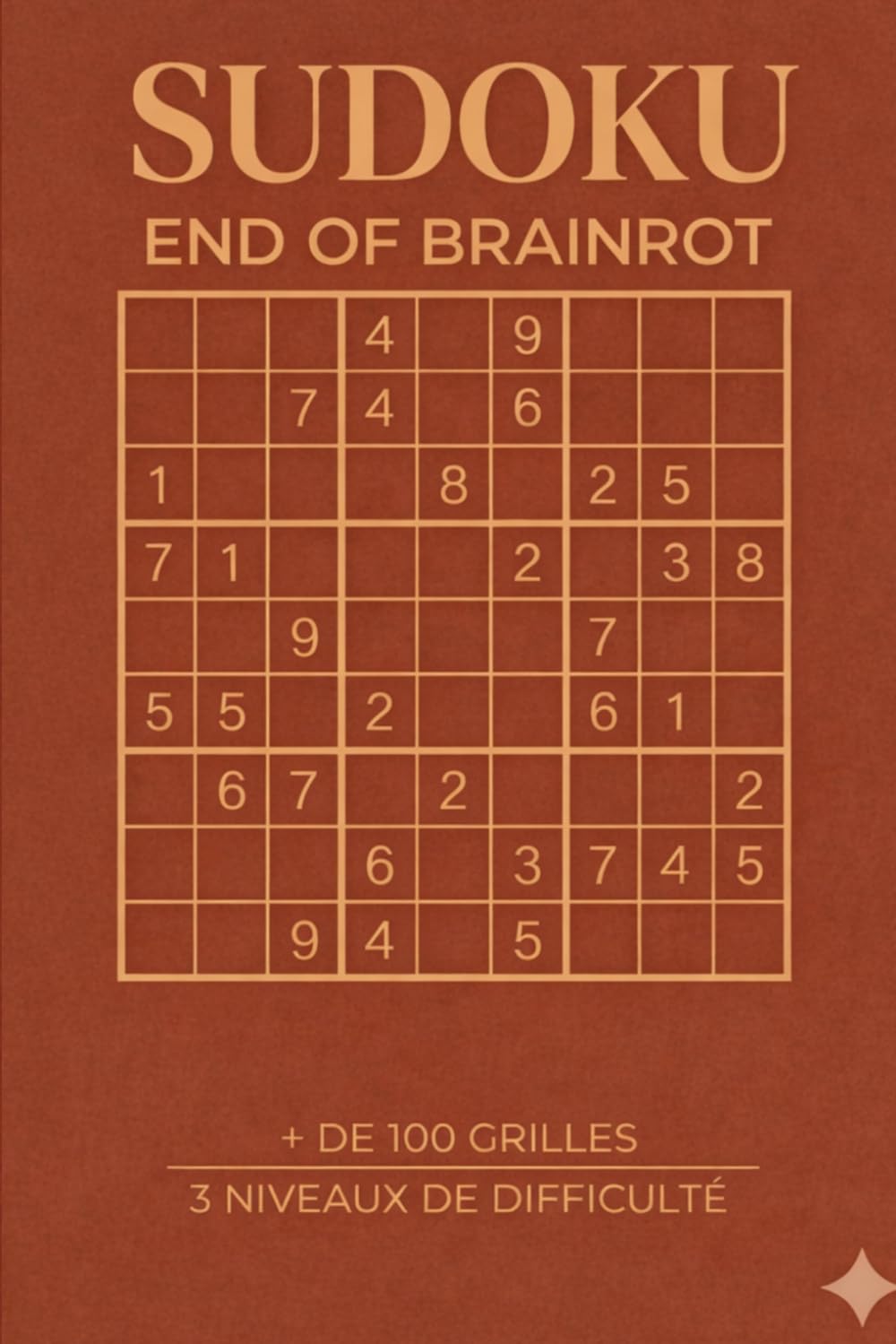 SUDOKU - End of BrainRot: +de 100 grilles, 3 niveaux de difficulté