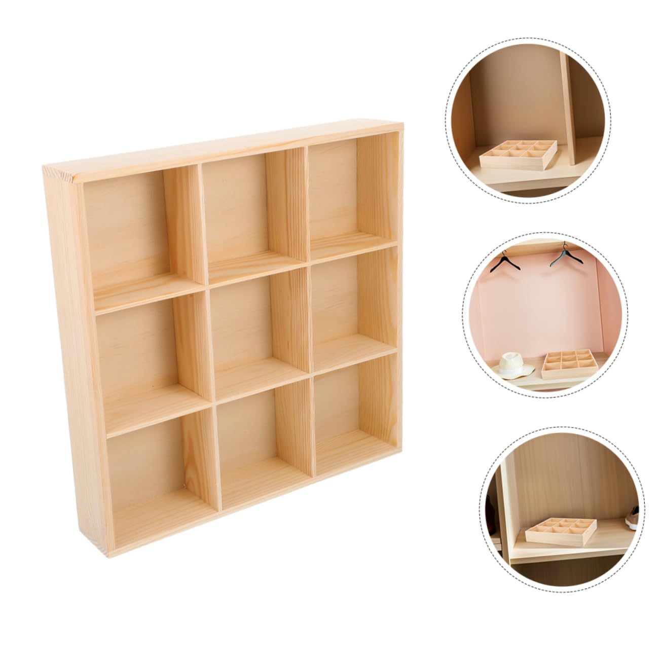 Hohopeti 2 Pezzi Organizer per Scomparti in per Calzini Biancheria e Accessori Scatola per Armadi e