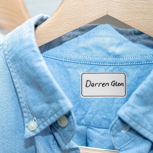 Avery No-Iron Fabric Labels, Nylon Woven Fabric, 1” x 1¾”, Durable Handwrite Permanent Fabric Labels, Sweatproof & Laundry Safe, Great for Hospitals, Nursing Home, Organizing, 250 Labels, (2376) by Avery - Used condition - CA$34.47