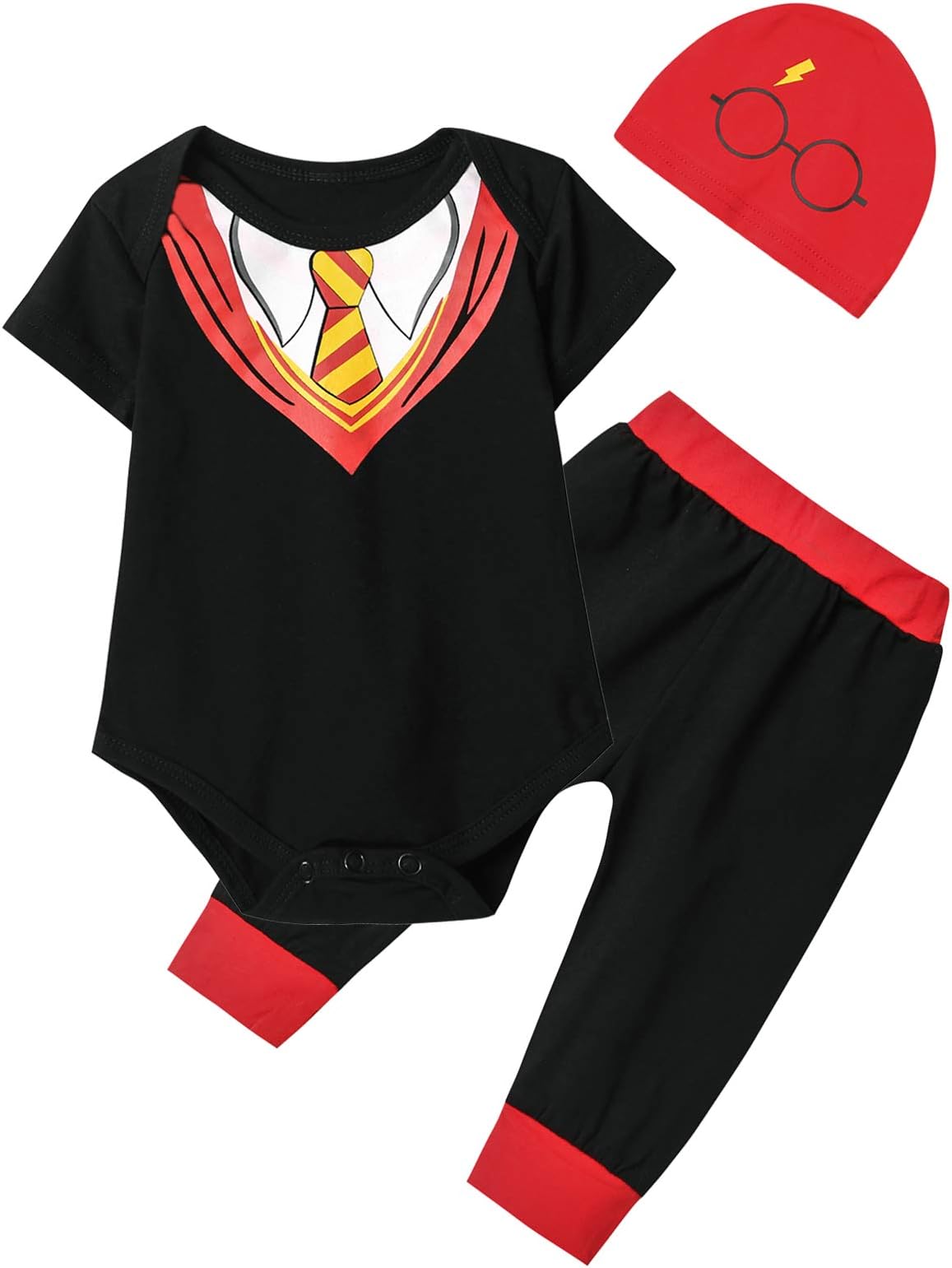 Outfit Set Baby Boy Magician Wizard Costume Bodysuit with Hat