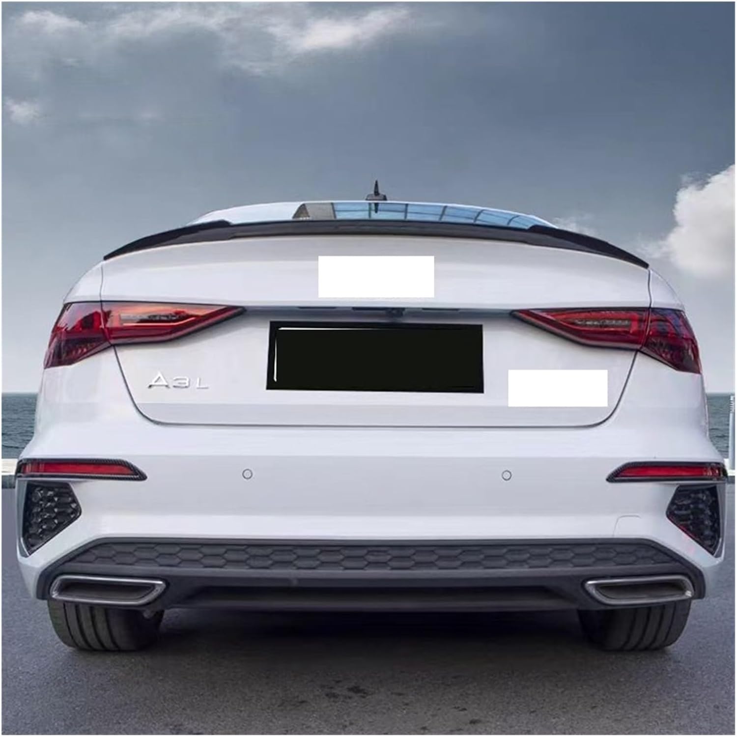 Compatible For Audi A3 S3 RS3 8Y 2021-2024 Sedan Car Rear Spoiler Wing Rear Trunk Roof Lip Spoiler Cap Tail Wing Tuning Car Accessories
