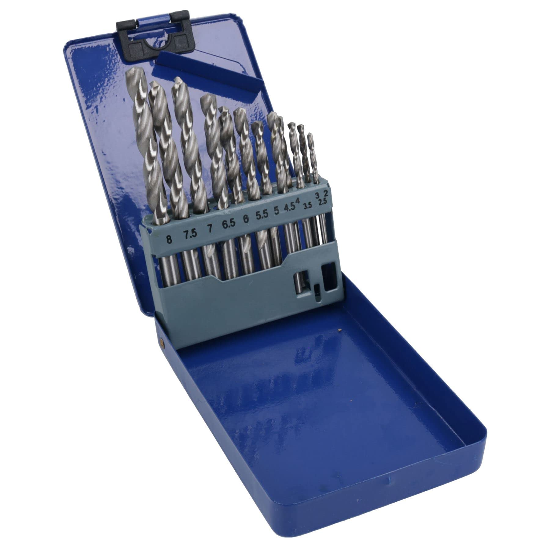 Ab Tools 13Pc Hss-G Metric Drill Bit Set Split Point Drills Metal Plastic Copper 2Mm – 8Mm
