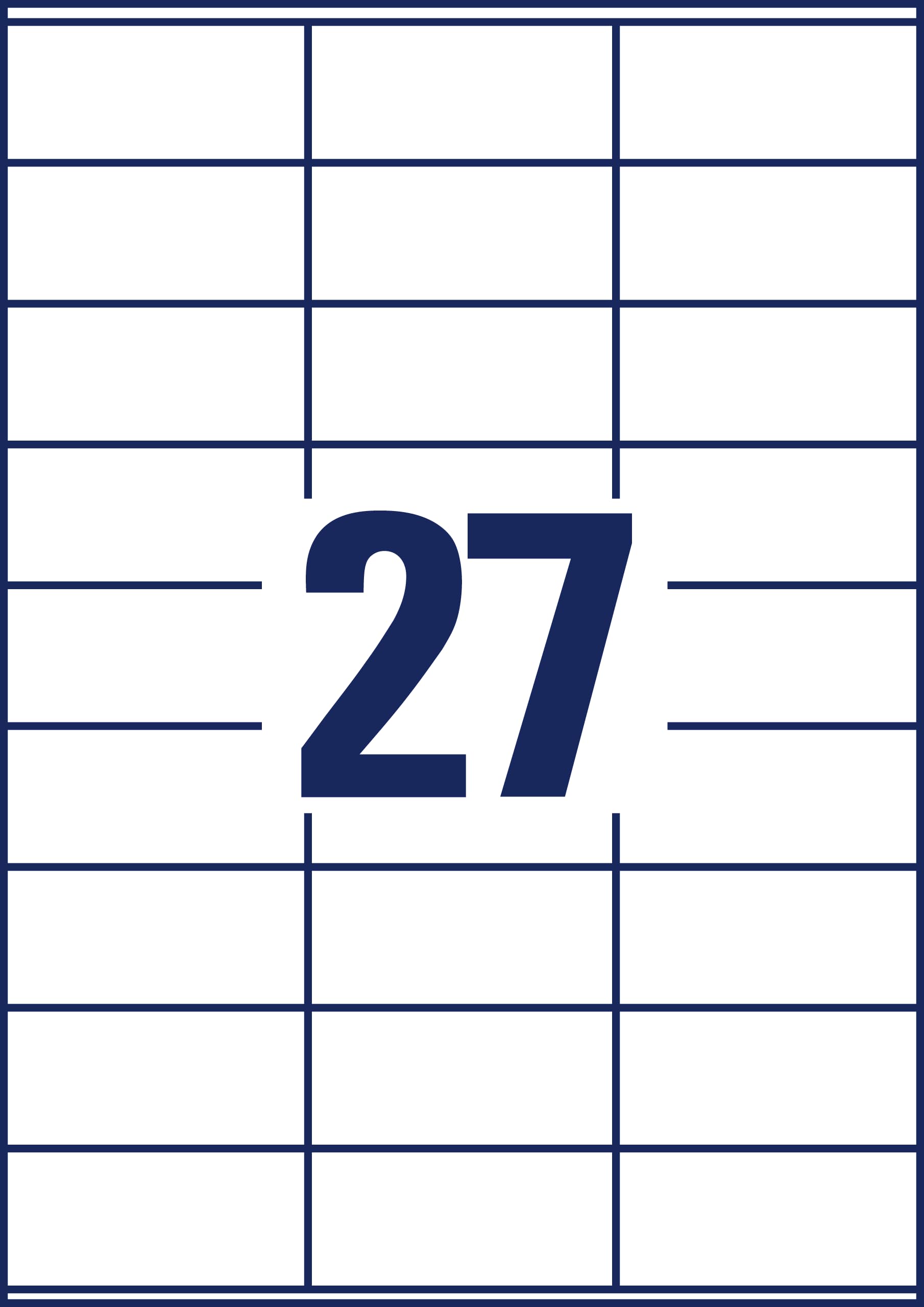 AVERY Zweckform 3479 Universal Etiketten 70x32mm A4 Papier matt selbstklebend 100 Blatt weiß