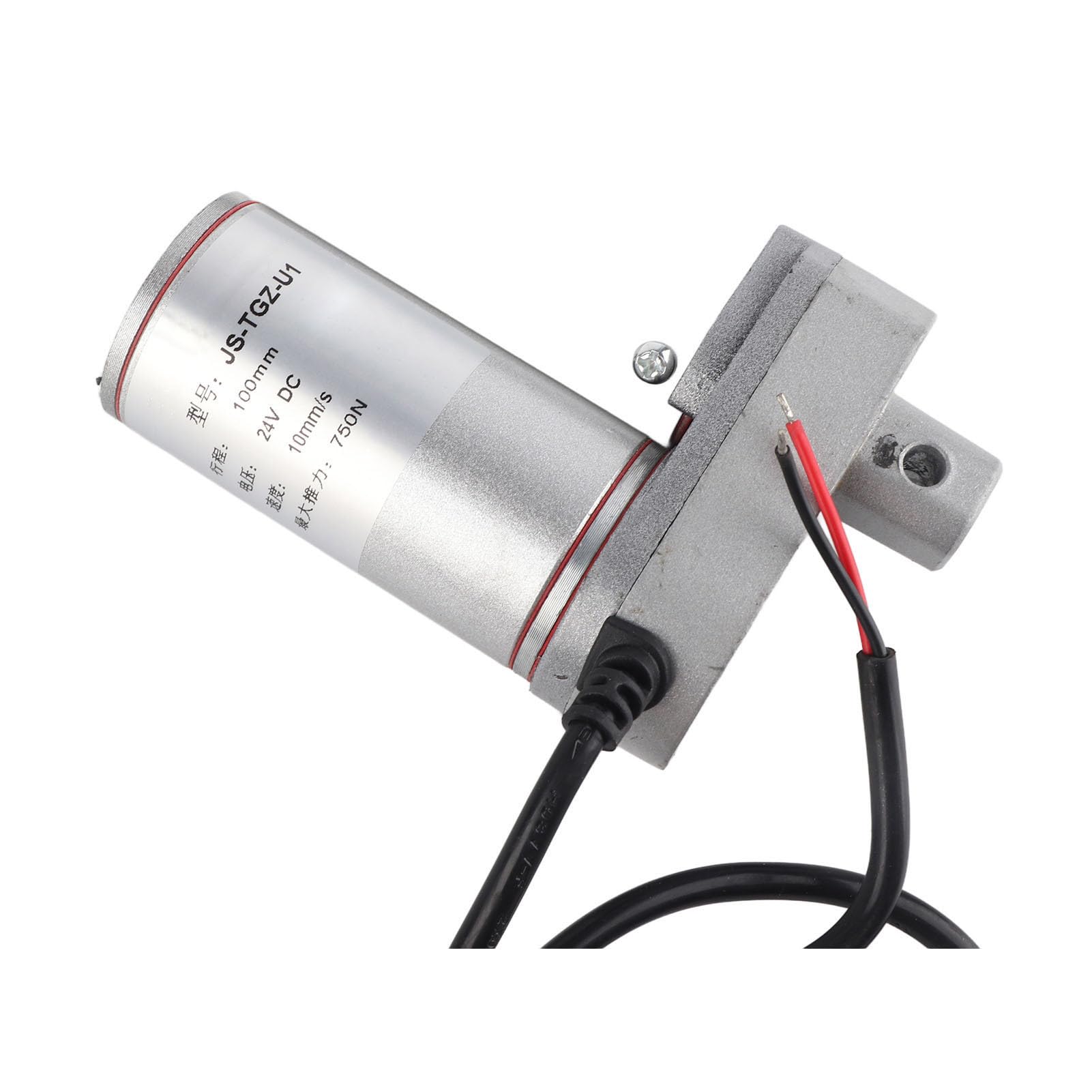 YWBL-WH Siłownik Liniowy 24 V DC Elektryczny System Podnoszenia ze Stopu Aluminium Siła 750 N Skok 100 Mm IP65 Wyłącznik Krańcowy do Elektrycznej Rozkładanej Sofy Stół Zabiegowy Stojak na Aparat