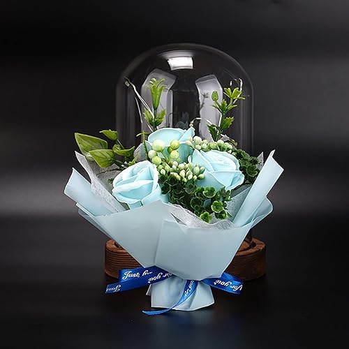 Miniatura 2 de HYUIYYEAA Globos iluminados con luces LED creativas de alienígena para decoración de rosas de San Valentín, regalo para el día de las flores, luz de