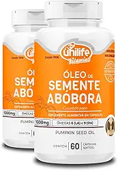 Kit 2 Óleo de Semente de Abóbora 60 cápsulas Unilife