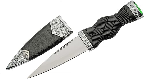 Miniatura 2 de Szco Supplies Cuchillo Dirk escocés Sgian Dubh de color esmeralda de 7 pulgadas con vaina negra, 211545-GN