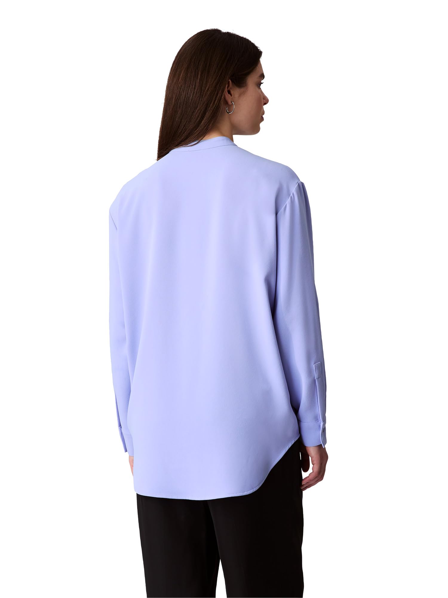 Calvin Klein Luźna koszula z krepy z guzikami Kobiety Crepe Relaxed Button-down Shirt
