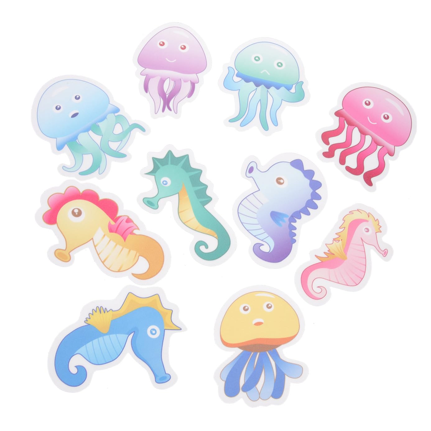 STOBAZA Pegatinas Antideslizantes para Animales Autoadhesivas Y Decorativas para Bañeras Y Duchas Y Práctico para Cocinas Y Baños 10 Piezas X 4