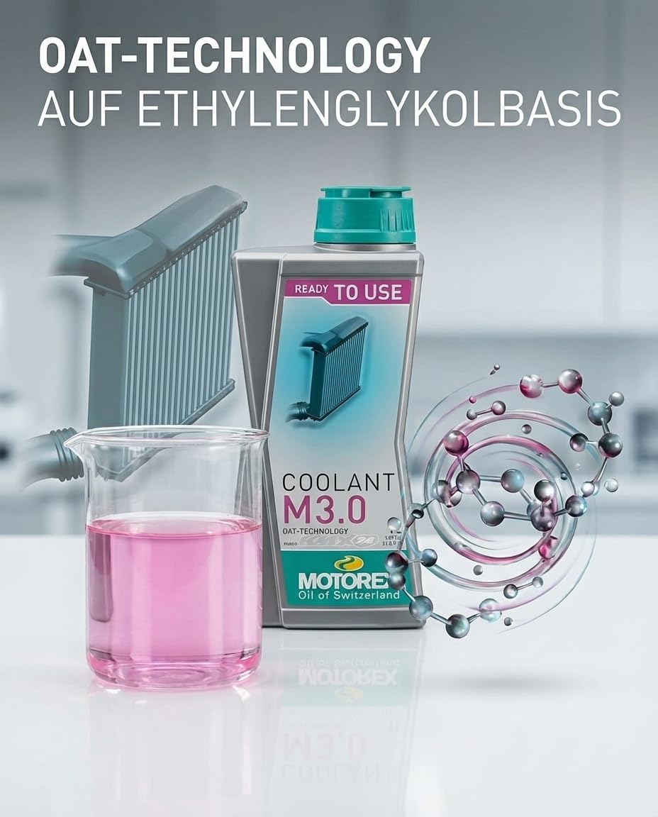 MOTOREX M3.0, liquido protettivo per radiatore, 1,0 l (etichetta prodotto in lingua italiana non garantita)