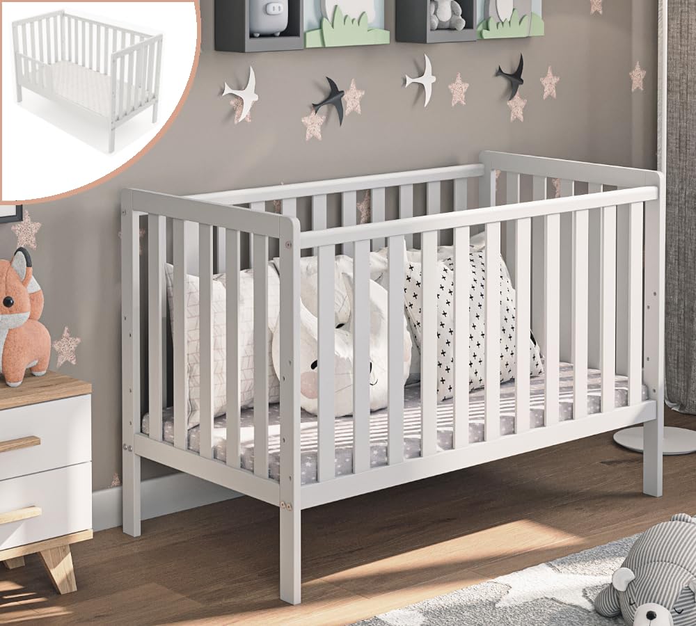 Genérico Cuna Lulu 60x120 cm Convertible en Cama Infantil (sin colchón)