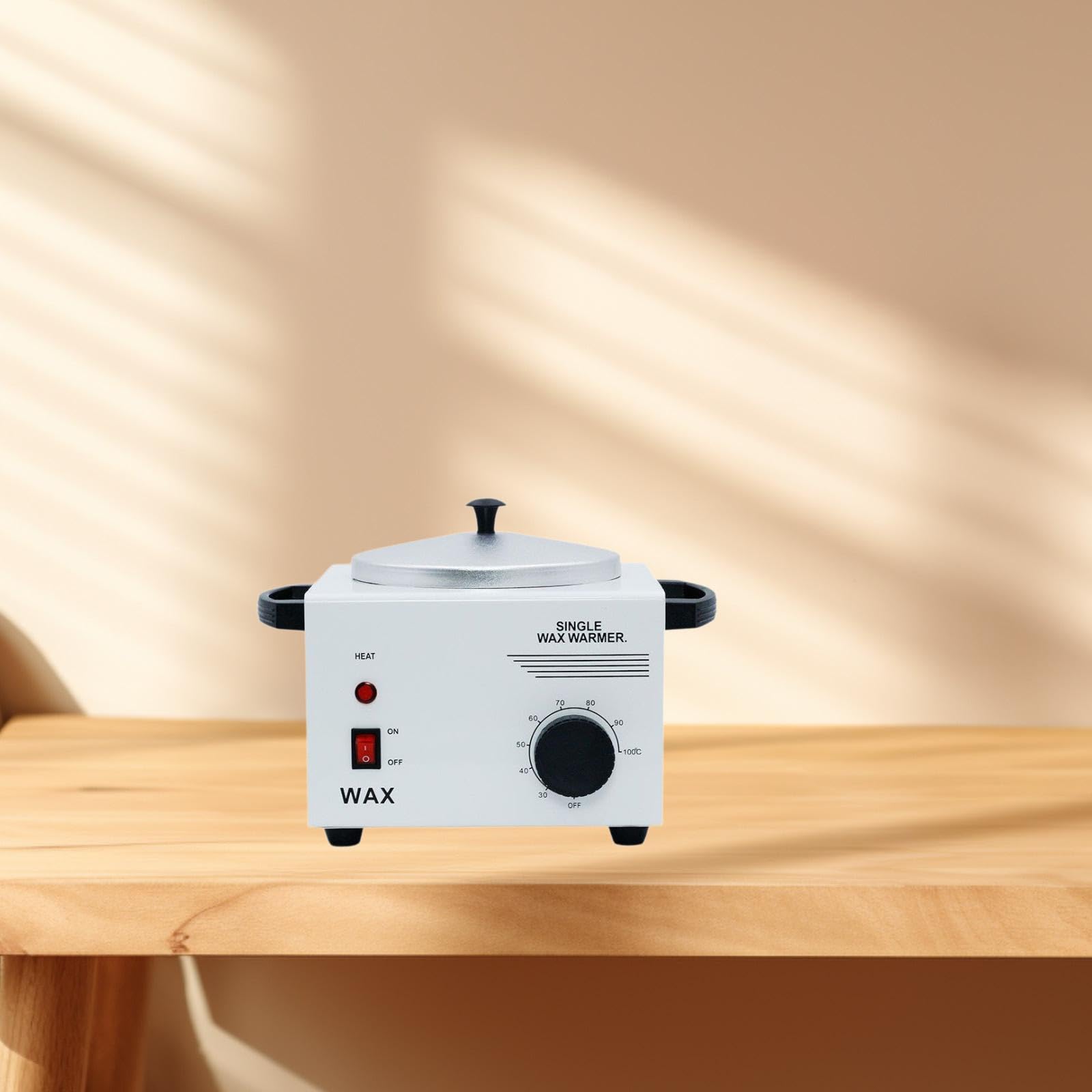 B Baosity Profesional Máquina Calentadora de Cera Eléctrica Calentador de Cera Depilatoria con Olla de Aluminio Y Tapa Apta para Salón de Belleza Spa