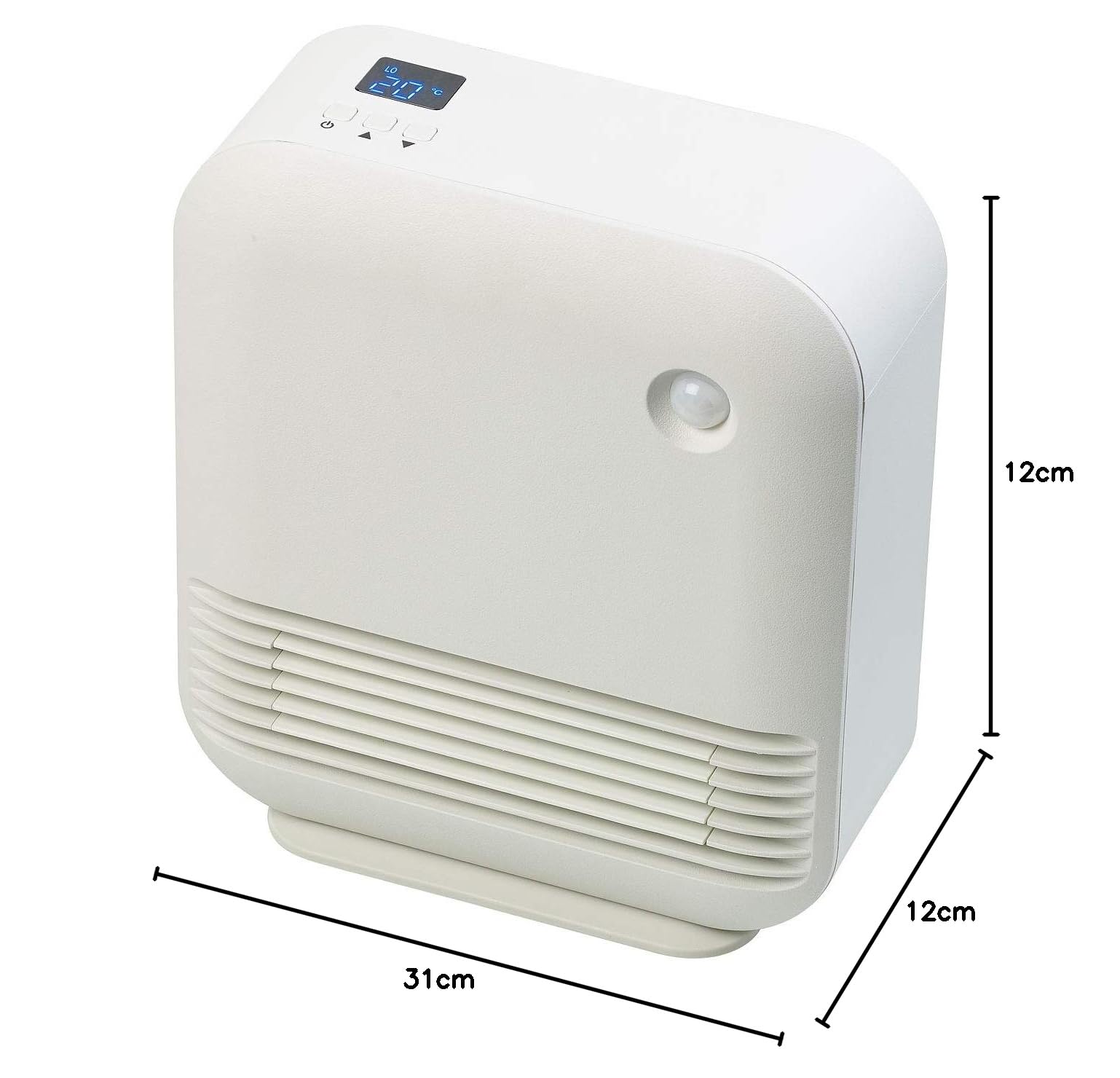 Sichler Haushaltsgeräte Calefactor cerámico LV-550 con sensor de movimiento, temporizador y pantalla, 1500 W