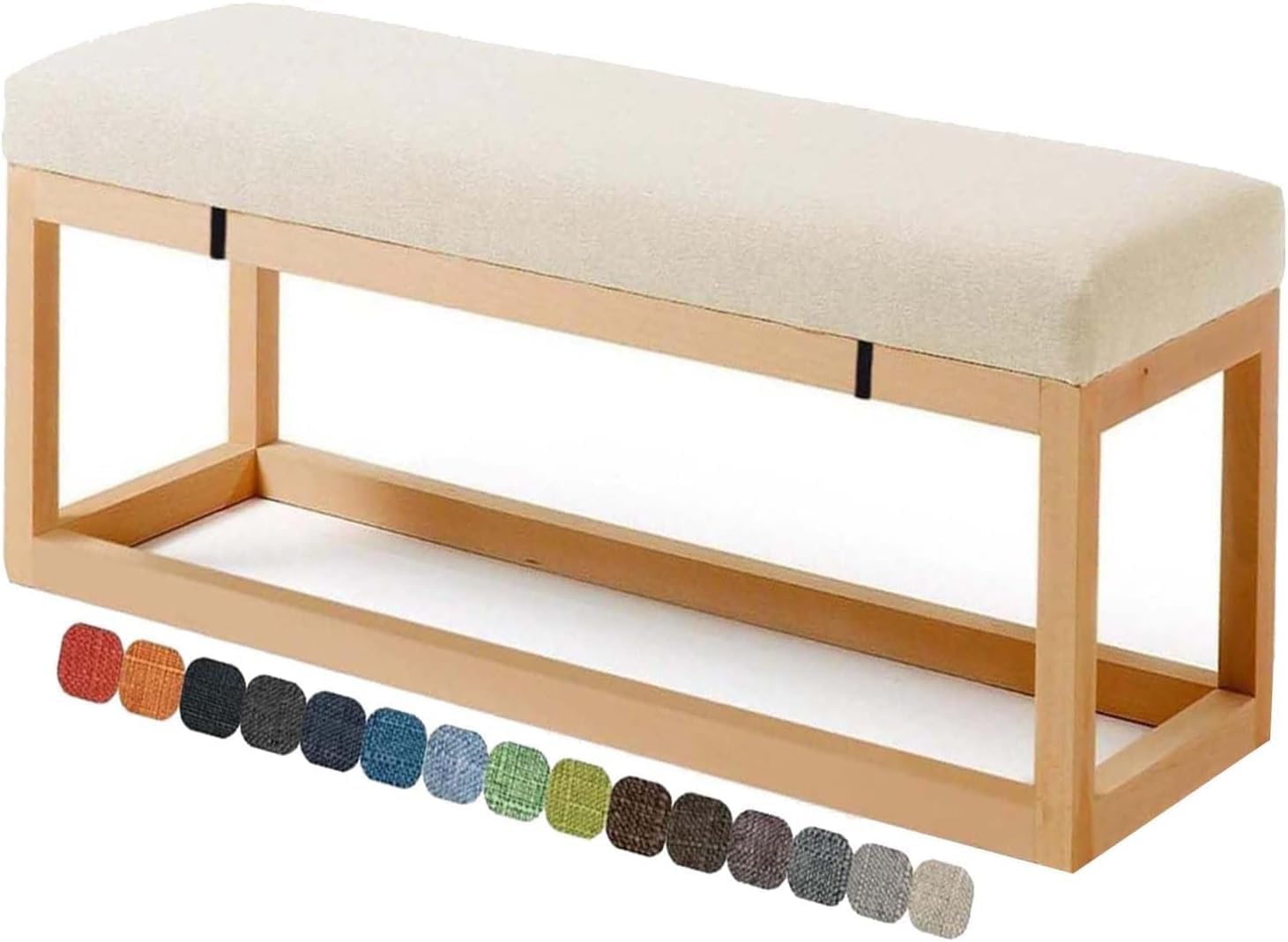Indoor Bench Cushion 2 3 Seater Long Seat Cushion 120cm/150cm/140cm,Thick 5cm Garden Dining Seat Cushion Pad Kitchen Home Wooden Bench Outdoor(6,67x22in/170x55cm)