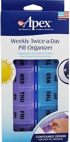 Apex 70059 - Organizador semanal de pastillas (3 unidades)