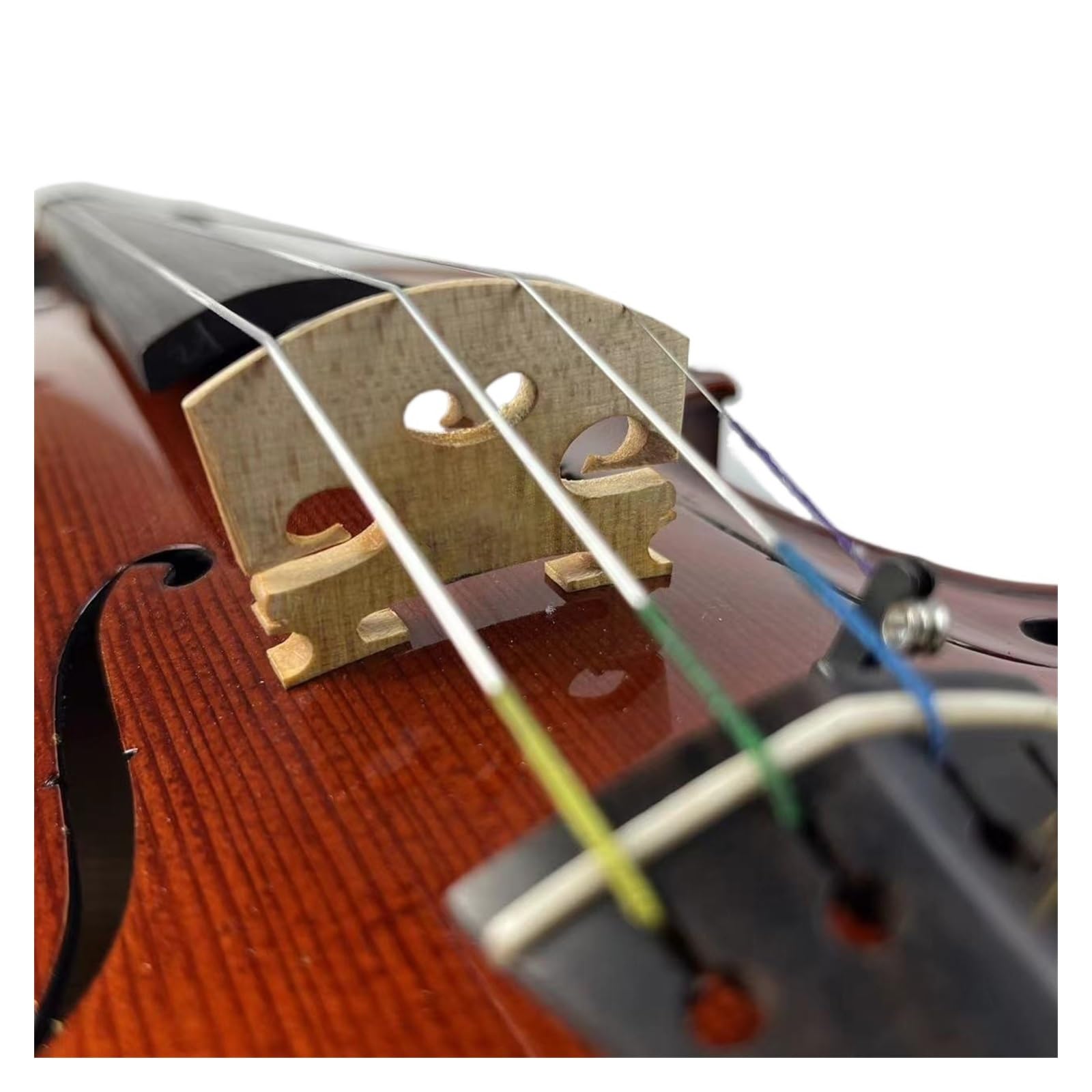 Ręcznie Robiony Wzór 7/8 Single Board Maple Skrzypce Instrumenty Strunowe Skrzypcowe