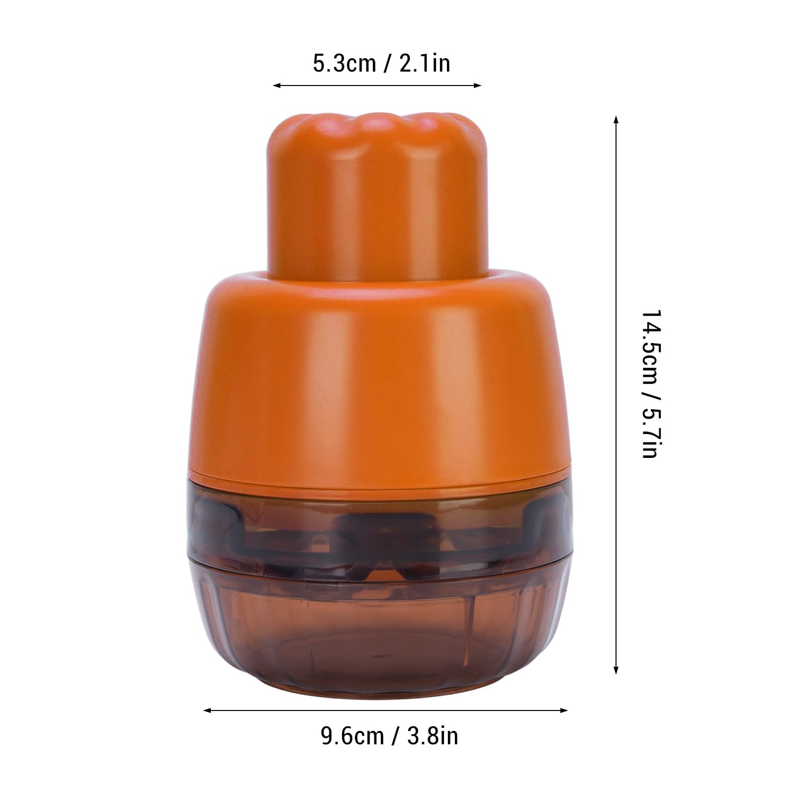 Cherry Pitter, Ergonomic Design with 7 Holes Multifunctional Press Up Cherry Pitter Machine, Made from excellent ABS materials (Orange)